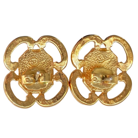 Signed Demi-Elegant Parure Brooch & Earring Set - Picture 9 of 12